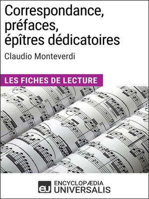 cover image of Correspondance, préfaces, épîtres dédicatoires de Claudio Monteverdi